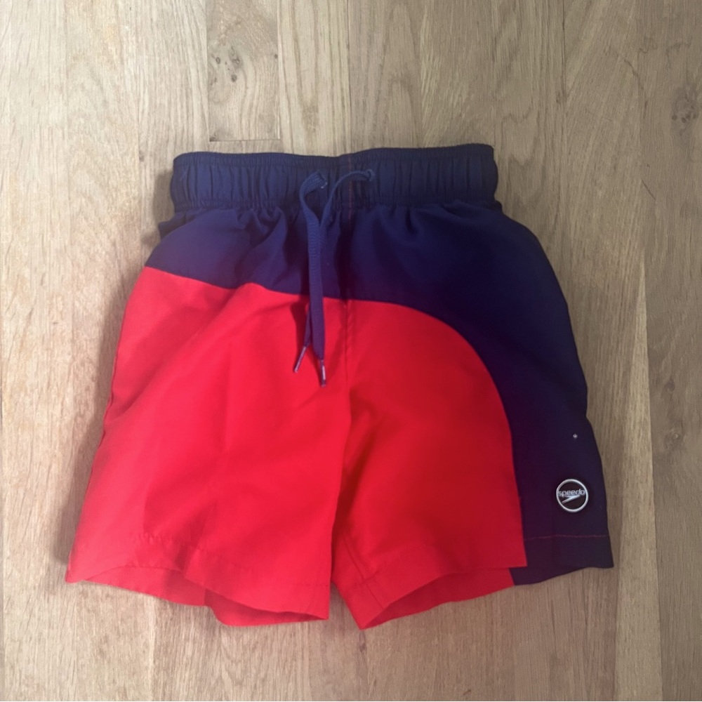 Speedo Kids Swim Trunks - Red and Navy